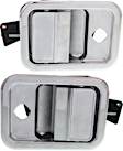 2009 Freightliner Columbia - Front, Driver and Passenger Side Chrome Exterior Door Handle, With Key Hole
