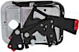2009 Freightliner Columbia - Front, Driver and Passenger Side Chrome Exterior Door Handle, With Key Hole