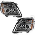 2012 GMC Terrain - Driver and Passenger Side Halogen Headlight, With bulb(s), OE Replacement