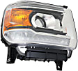 Driver and Passenger Side Headlights, with Bulbs, LED, Type 2