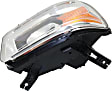 Driver and Passenger Side Headlights, with Bulbs, LED, Type 2