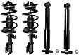 Front and Rear, Driver and Passenger Side Shock and Fully Loaded Strut, AWD