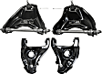 Front, Driver and Passenger Side, Upper and Lower Control Arms