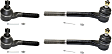 Front, Driver and Passenger Side, Inner and Outer Tie Rod Ends