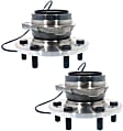 Front, Driver and Passenger Side Wheel Hub, 6 Lugs, With Bearing, With Sensor