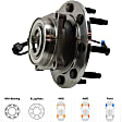 2004-2006 Chevrolet Suburban 2500 - Front, Driver and Passenger Side Wheel Hub, 8 Lugs, With Bearing, With Sensor