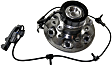Front, Driver and Passenger Side Wheel Hub, 6 Lugs, With Bearing, RWD