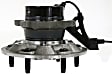 Front, Driver and Passenger Side Wheel Hub, 6 Lugs, With Bearing, RWD