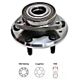 2011-2015 Buick Enclave - 2-Wheel Set Driver and Passenger Side Wheel Hubs, With Bearing