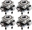 2014 GMC Acadia SLT - Front and Rear Wheel Hub, 6 Lugs, With Bearing