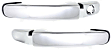 Front, Driver and Passenger Side Exterior Door Handles, Chrome, Front Driver Side - With Key Hole; Front Passenger Side or Rear Driver or Passenger Side - Without Key Hole