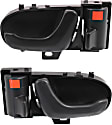 Front, Driver and Passenger Side Textured Black Interior Door Handle