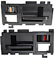 1991 Chevrolet S10 Base - Front, Driver and Passenger Side Smooth Black Interior Door Handle, With door lock button