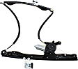 Front, Driver and Passenger Side Power Window Regulator, With Motor