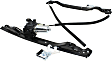 Front, Driver and Passenger Side Power Window Regulator, With Motor