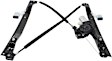 Front, Driver and Passenger Side Power Window Regulator, With Motor