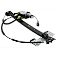 Front And Rear, Driver Side Power Window Regulator, With Motor