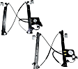 Rear, Driver and Passenger Side Power Window Regulator, With Motor