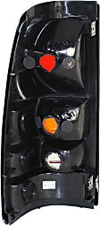 Driver and Passenger Side Halogen Tail Light, Without bulb(s), OE Replacement