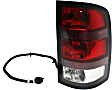 Driver and Passenger Side Halogen Tail Light, With bulb(s), OE Replacement
