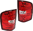 Driver and Passenger Side Halogen Tail Light, With bulb(s), OE Replacement, CAPA Certified
