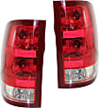 Driver and Passenger Side Tail Lights, With bulb(s), Halogen