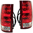 Driver and Passenger Side Tail Lights, With bulb(s), Halogen, CAPA CERTIFIED