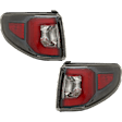 Driver and Passenger Side, Outer Tail Lights, without Bulb, LED, Mounts on Body, CAPA Certified