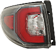 Driver and Passenger Side, Outer Tail Lights, without Bulb, LED, Mounts on Body, CAPA Certified