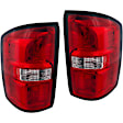 Driver and Passenger Side LED Tail Light, With bulb(s), OE Replacement