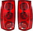Driver and Passenger Side Halogen Tail Light, With bulb(s), OE Replacement