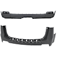 Rear, Upper And Lower Primed Bumper Cover