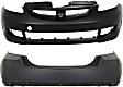 Front and Rear Primed Bumper Cover