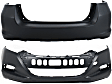Hatchback Front and Rear Primed Bumper Cover 1.3L, 4Cyl