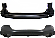 Front and Rear, Upper Primed Bumper Cover CAPA Certified