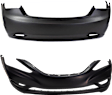 Front and Rear Primed Bumper Cover 2.4L, 4Cyl, CAPA Certified