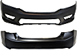 2013-2015 Honda Accord - Front and Rear Primed Bumper Covers, Sedan