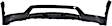 2014 Hyundai Santa Fe - Front, Upper and Lower Upper - Primed, Lower - Textured Bumper Cover