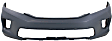 Coupe Front and Rear Primed Bumper Cover, CAPA Certified