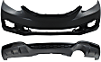 Front and Rear, Lower Primed Bumper Covers, Sedan, Si Model