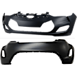 Front and Rear Primed Bumper Cover CAPA Certified