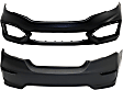 Front - Primed; Rear - Textured Bumper Covers, EX/EX-L/LX Models, Coupe, CAPA CERTIFIED