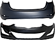 Front and Rear Primed Bumper Cover CAPA Certified