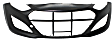 Front and Rear Primed Bumper Cover