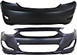 2014 Hyundai Accent - Front and Rear Primed Bumper Cover,  Production Date From October 15 2013, Sedan, CAPA Certified