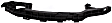 Front, Driver and Passenger Side Bumper Brackets, 4-Door, Sedan, Under Headlights