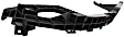 Front, Driver and Passenger Side Bumper Brackets, 4-Door, Sedan, Under Headlights