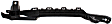 Front, Driver and Passenger Side Bumper Brackets, 4-Door, Sedan, Under Headlights