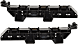 Front, Driver and Passenger Side Bumper Brackets, Side Spacer, Under the Fender, Plastic