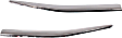 Driver and Passenger Side Grille Trim, Chrome, Center Molding, Sedan